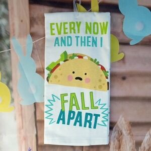 🏠🍒 Ritz Cute Taco Themed Kitchen Dishtowel